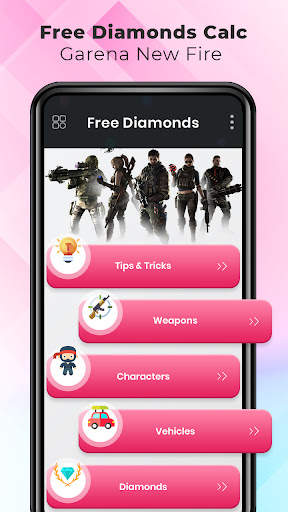 Free Diamonds Calc Garena New Fire screenshot 1