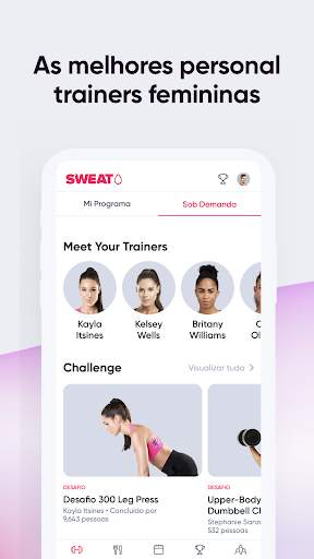 Sweat: Fitness para mulheres screenshot 3