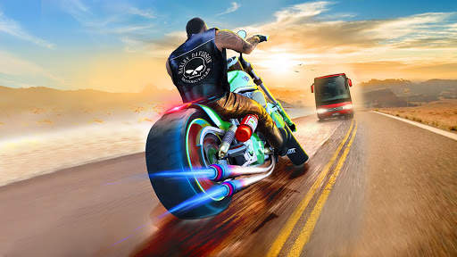 Heavy Bike Simulator 3d: Highway Bike Racing Games screenshot 1