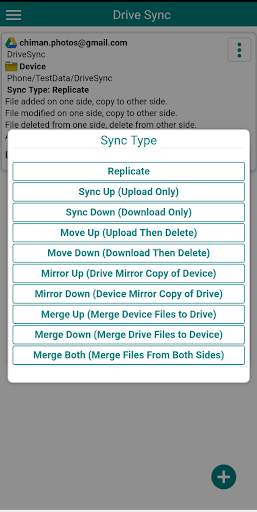 Sync & Comparison - Drive, Dropbox and OneDrive screenshot 5