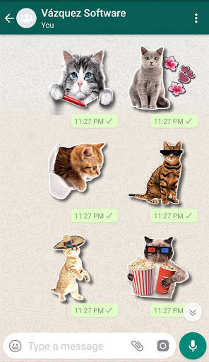 WAStickerApps Cats screenshot 5