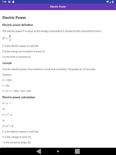 Electrical & Electronic Formulas screenshot 6