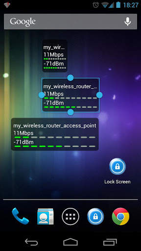 WiFi Status(Link Speed) Widget स्क्रीनशॉट 1