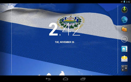 El Salvador Flag Live Wallpaper screenshot 8