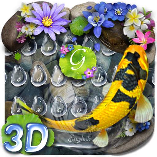 Lively 3D Koi Fish Keyboard 10001012