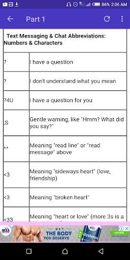 Abbreviations In Chat screenshot 3