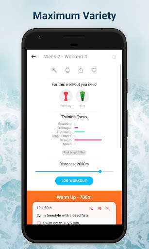 Swim Coach - Swimming Workouts 3 تصوير الشاشة