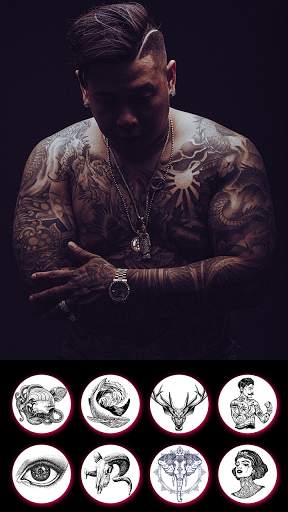 Tattoo my photo: tattoos for men- 3D tattoo design screenshot 8