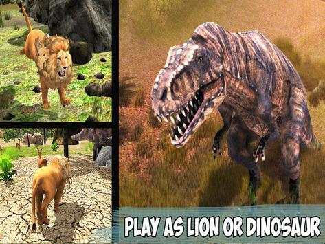 T-Rex Dino & Angry Lion Attack screenshot 15