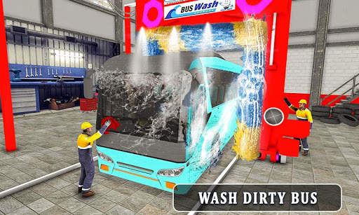 City Bus Wash Simulator: Gas Station Car Wash Game screenshot 3
