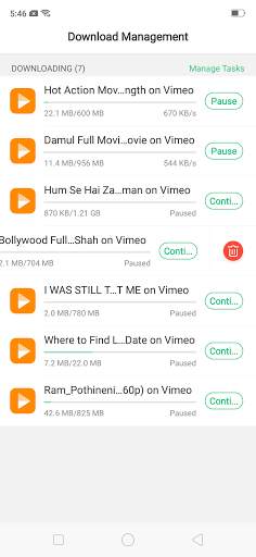 Video Mate. All Video Downloader for 4 app screenshot 6