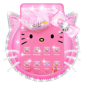 Pink Diamond Cute Kitty Theme icon