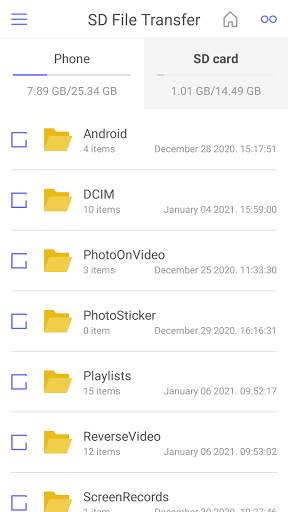 SD File Transfer (Move Files To SD Card Or Phone) screenshot 1