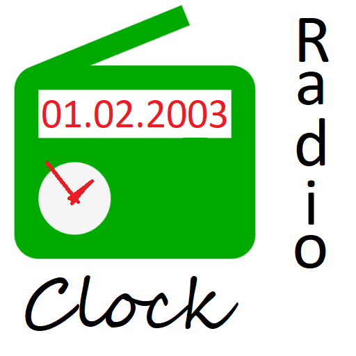 Simple clock and web-radio icon