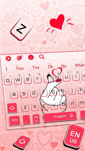 Cute Love Heart Keyboard screenshot 2
