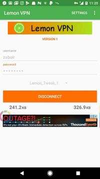 Lemon VPN screenshot 1