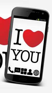 I Love You GO Launcher Theme screenshot 1