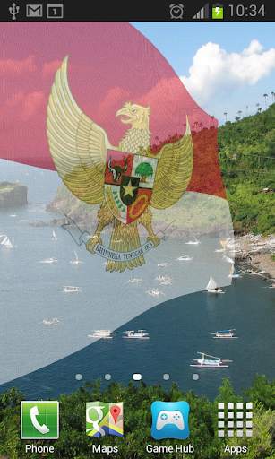 Indonesia Flag Live Wallpaper screenshot 4