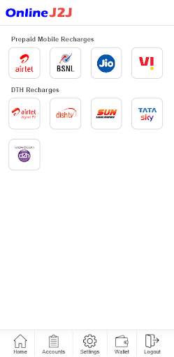 OnlineJ2J : Retailer App Mobile/DTH Recharge & etc screenshot 2