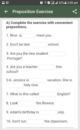English Grammar- Preposition screenshot 8
