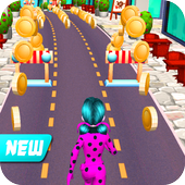 Lady Bug Dash -  Subway Adventure Cat Noir Run иконка