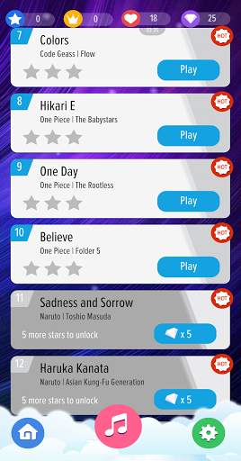 Piano Tiles Anime Song - Free Piano Games Offline screenshot 5