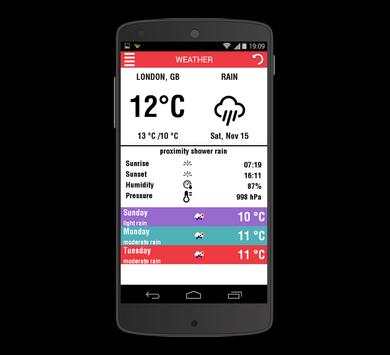 WEATHER 2015 FORECAST screenshot 1