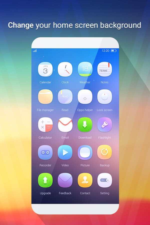 Oppo Launcher – Theme for Oppo F3 Plus screenshot 2