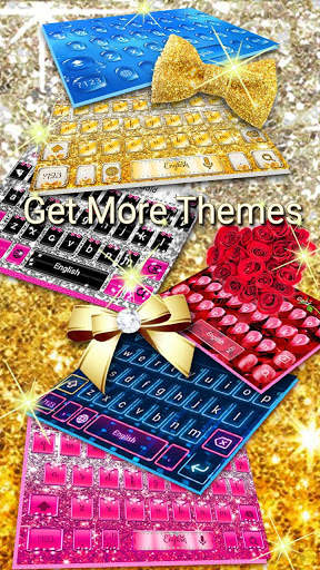 Glimmer Bowknot  Gold keyboard screenshot 3