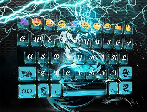 Dragon Emoji Keyboard Theme screenshot 5