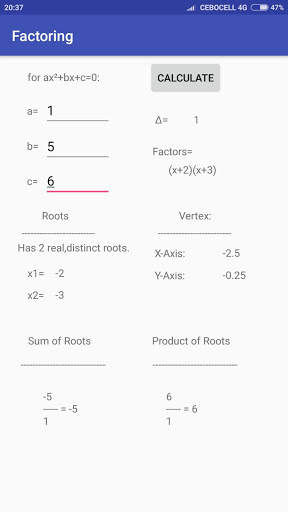 Factoring-Factorization скриншот 5