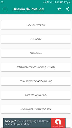 História de Portugal screenshot 1