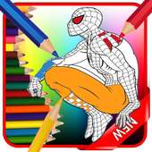 coloringo for spider &amp; man waw icon