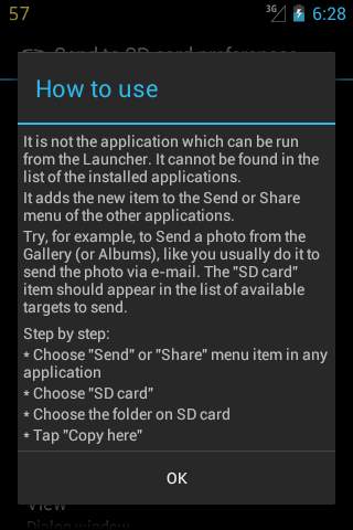 Send to SD card screenshot 4