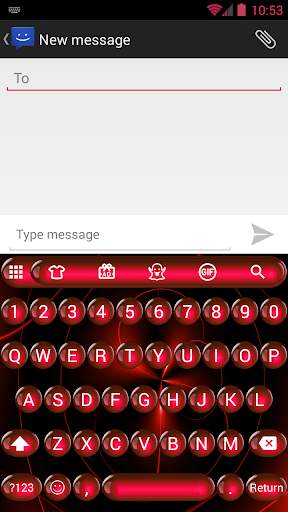 Spheres Red Emoji Keyboard screenshot 3