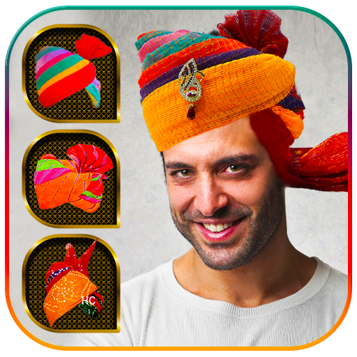 Rajasthani Saafa Turban Photo Editor أيقونة