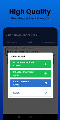 Video Downloader for Facebook - HD Videos Saver screenshot 1