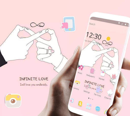 Pink Infinite Love Theme screenshot 2