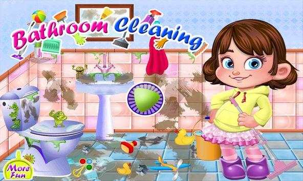 Barbie Bathroom Cleaner Girl Games screenshot 2