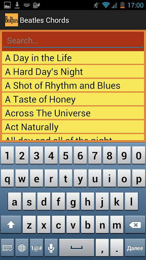 Beatles Chords screenshot 1