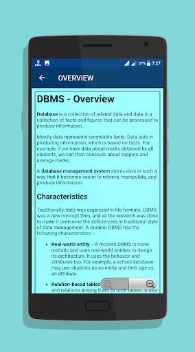 DBMS Tutorials  - Offline screenshot 6