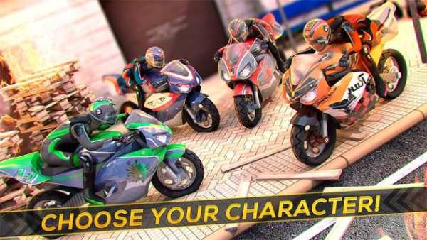 Moto Racing - Shooting Robots screenshot 9