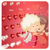 Love Angle Keyboard Theme 10001004