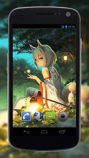 Anime Fan Wallpaper of Miko Fox screenshot 1