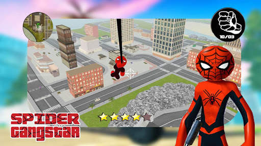 Free battleground fire : Spider Stickman RopeHero screenshot 2