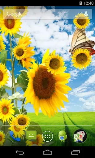 Sunflower Live Wallpaper screenshot 2