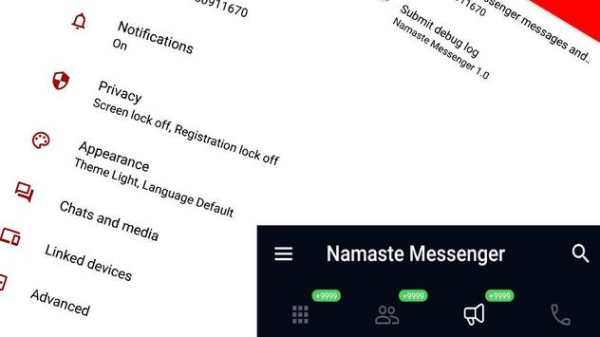Namaste Messenger Application screenshot 2