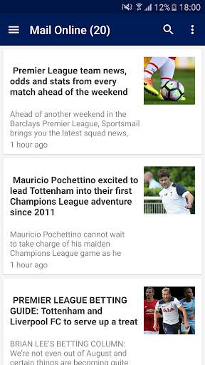 Football News Tottenham screenshot 3