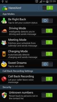HereIAm! - Missed call status screenshot 2