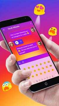 Rainbow Keyboard Theme for Instagram screenshot 2